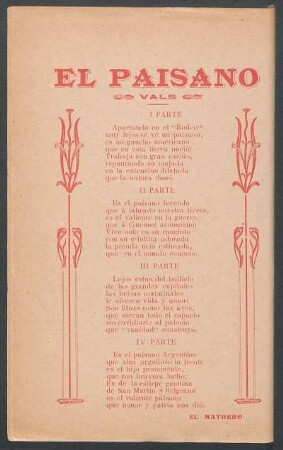 El paisano : Vals