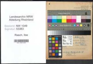 Entnazifizierung Ilse Rasch , geb. 03.02.1914 (Sachbearbeiterin)