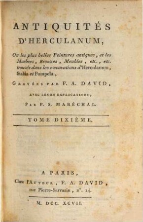 Les Antiquités D'Herculanum : Avec Leurs Explications En François, 10