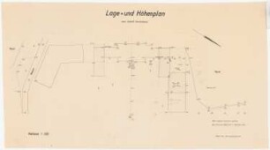 Schloss Sonnenburg, Bad Freienwalde: Lage- und Höhenplan 1:250