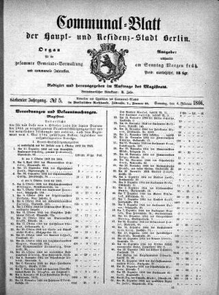 1866,5: No. 5, 4. Februar 1866
