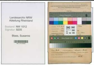 Entnazifizierung Susanne Blass , geb. 01.01.1919 ()