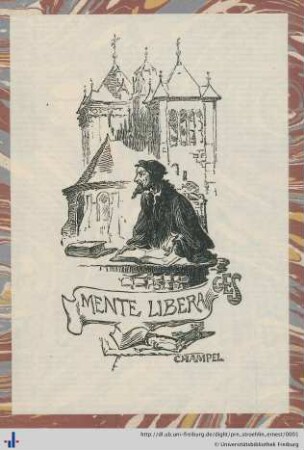 Exlibris (Aus: UB Freiburg, PO 76/13).