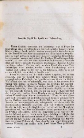 Lehrbuch der constitutionellen Syphilis für Aerzte und Hörer der Medizin