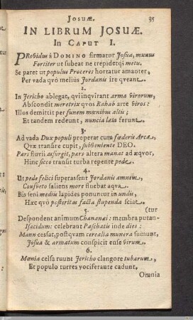 In Librum Josuae.