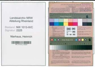 Entnazifizierung Heinrich Nierhaus , geb. 20.10.1906 (Fuhrunternehmer)