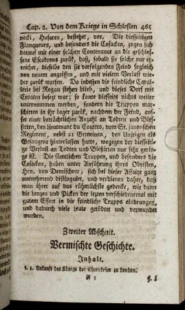 Zweiter Abschnit. Vermischte Geschichte.