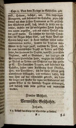 Zweiter Abschnit. Vermischte Geschichte.