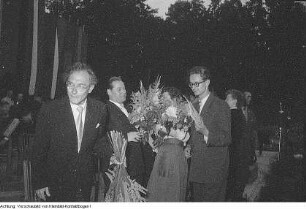 Dresden, Großer Garten, Freilichtbühne "Junge Garde" (eingeweiht am 12. August 1955), Filfestspiele, August 1955