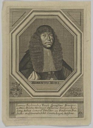 Bildnis des Ioannes Ferdinandus Yrsch