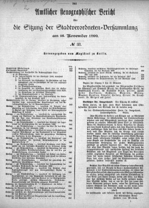 No. 33, 16. November 1899