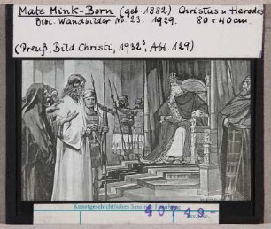 Mate Mink-Born: Christus und Herodes. Biblische Wandbilder Nr. 23