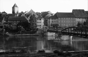 Hohentengen: Blick über den Rhein auf Kaiserstuhl (Schweiz)