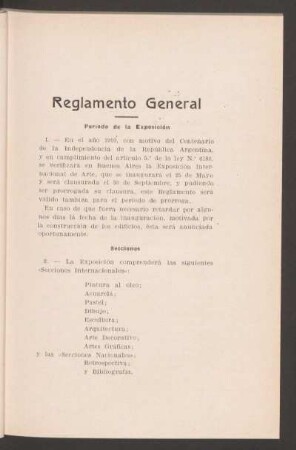 Reglamento general