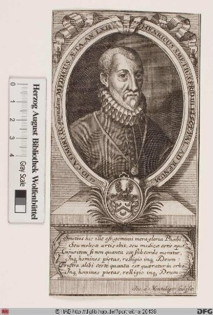 Bildnis Hendrik de Smet (lat. Henricus Smetius)