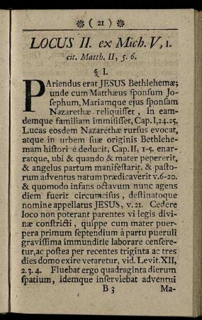Locus II.