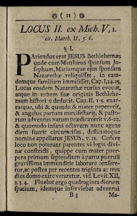 Locus II.