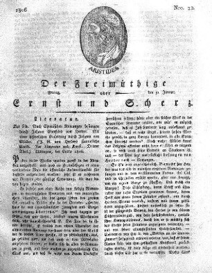 Nro. 22, Freitag, den 31. Januar 1806