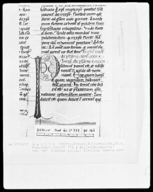 Augustinus, Kommentar zu den Psalmen 101-150 — Initiale P (salmus), Folio 163 recto