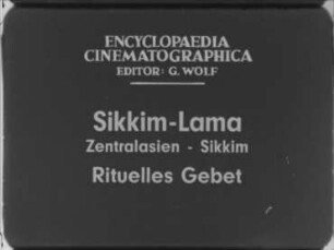 Sikkim-Lama (Zentralasien, Sikkim) - Rituelles Gebet