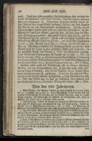 Von den vier Jahrszeiten