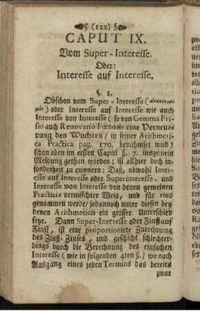Caput IX. Vom Super-Interesse. Oder: Interesse auf Interesse.