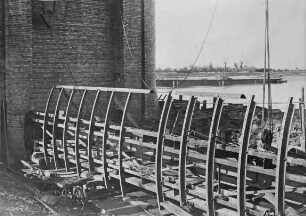 Bau der alten Wehranlage Dörverden/Weser (1909 - 1912)