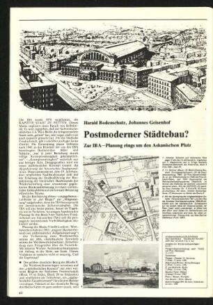 Postmoderner Städtebau?