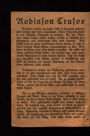 Robinson Crusoe