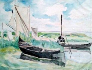 Boote am Haff