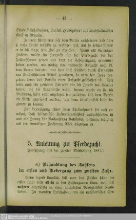 5. Anleitung zur Pferdezucht
