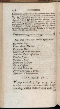 Franciscus Pagi. - Antonius Maria Affaitati.