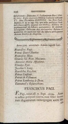 Franciscus Pagi. - Antonius Maria Affaitati.