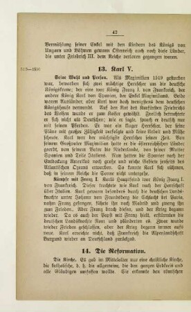 14. Die Reformation