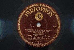 Götterdämmerung : Brünhildes Schlußgesang, 2. Teil "Wißt ihr, wie das ward" / (Wagner)