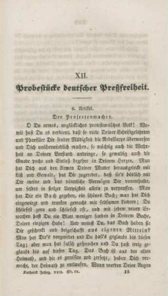 217-228 Probestücke deutscher Preßfreiheit : sechster Artikel