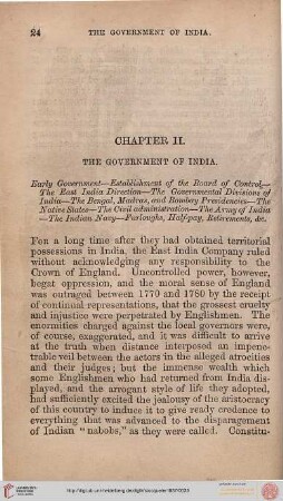 Chapter II: The Government of India