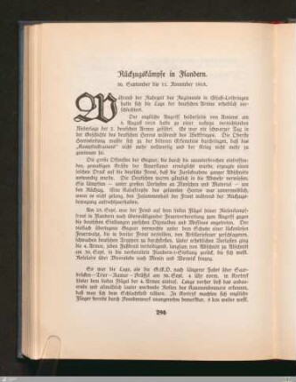 Rückzugskämpfe in Flandern
