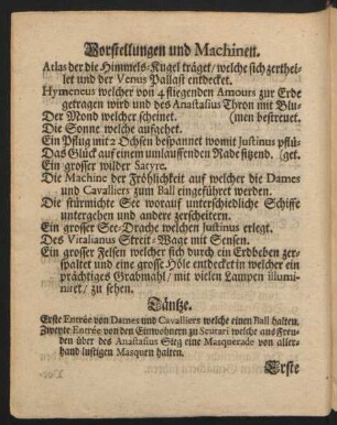 Vorstellungen und Machinen