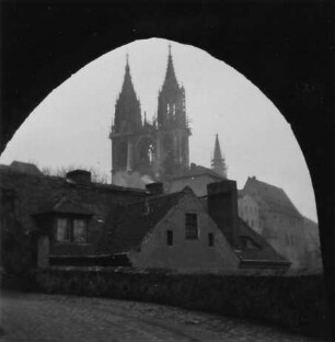 Meißen. Blick von Südwesten zum Dom