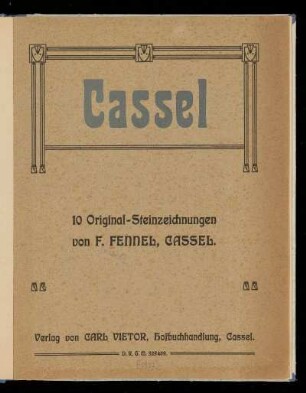 Cassel : 10 Original-Steinzeichnungen