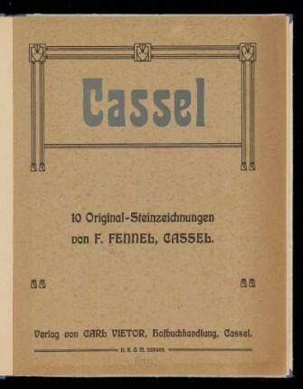 Cassel : 10 Original-Steinzeichnungen