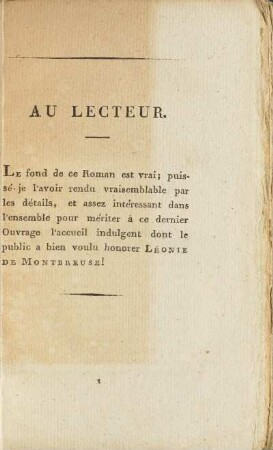 Au Lecteur