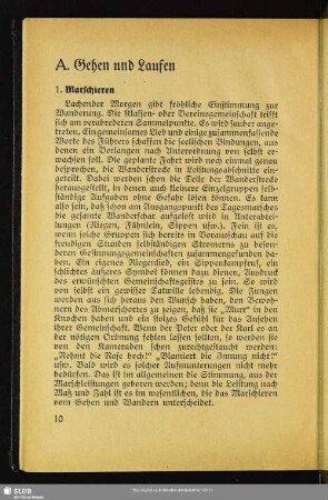 A. Gehen und Laufen