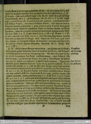 §. 88. Tranistus ad Statum civilem