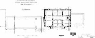 Stuttgart-Untertürkheim Pbf: Empfangsgebäude Verwaltungsgebäude Grundriß Kellergeschoß