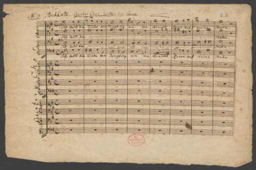 Rübezahl. Fragmente; Coro (3); J 44; WeV C.4