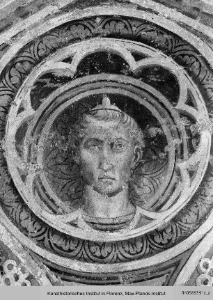 Verkündigung an Maria mit den Stadtheiligen Justus, Oktavianus, sowie Cosmas und Damian