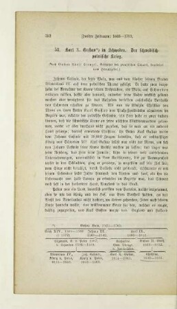 58. Karl X. Gustav in Schweden. Der schwedisch-polnische Krieg