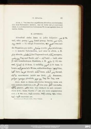 G. Adverbia.